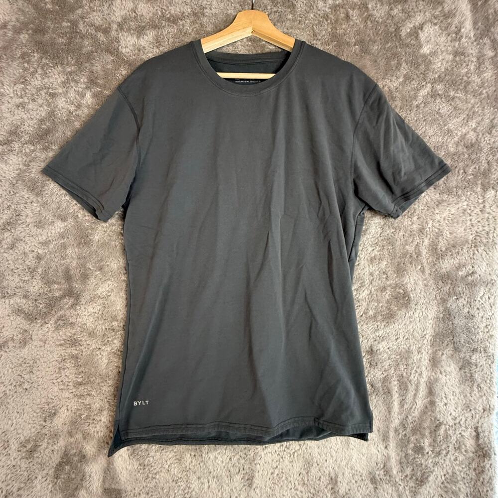 Bylt Premium Basics Lux T Shirt Gray Short Sleeve L Large